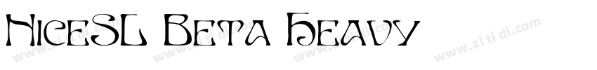 NiceSL Beta Heavy字体转换